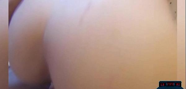  Dirty amateur threesome with a BBW chick filmed at home